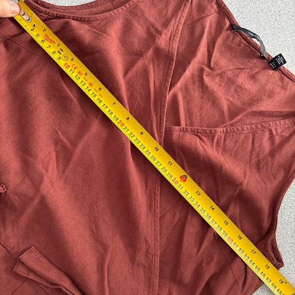 Vero Moda Sleeveless Wrap Jumpsuit Linen blend Waist Tie Women Large Office - Picture 10 of 13